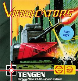 Box cover for Vindicators on the Amstrad CPC.