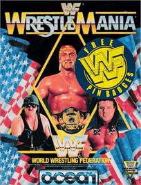 Box cover for WWF Wrestlemania on the Amstrad CPC.