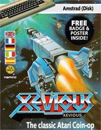 Box cover for Xevious on the Amstrad CPC.