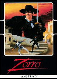 Box cover for Zorro on the Amstrad CPC.