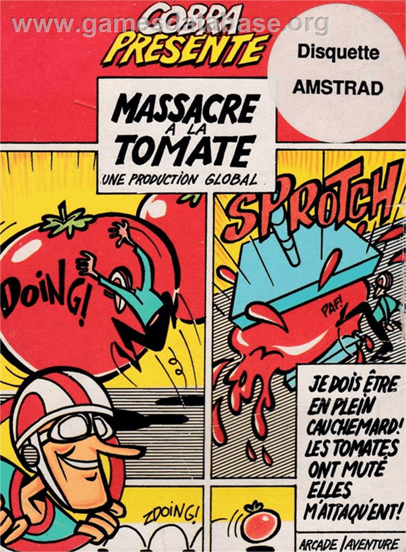 Attack of the Killer Tomatoes - Amstrad CPC - Artwork - Box