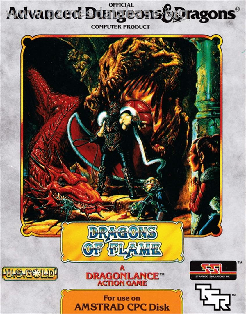 Dragons of Flame - Amstrad CPC - Artwork - Box