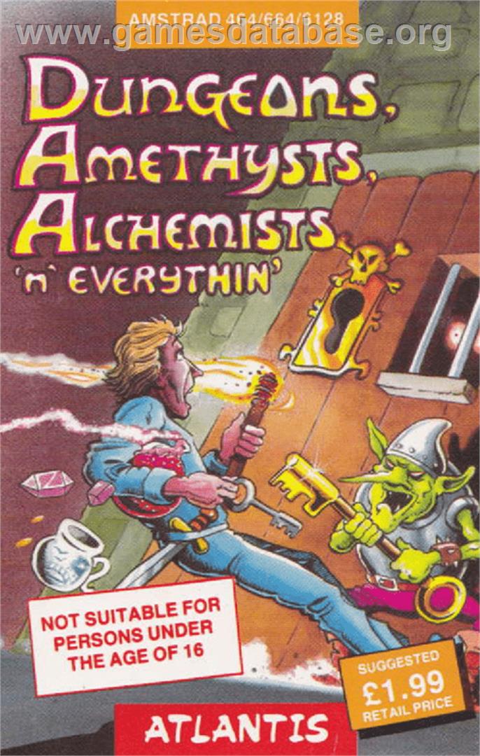 Dungeons, Amethysts, Alchemists 'n' Everythin' - Amstrad CPC - Artwork - Box