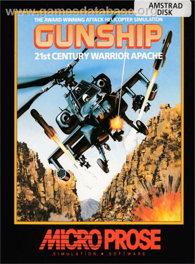Gunship - Amstrad CPC - Artwork - Box