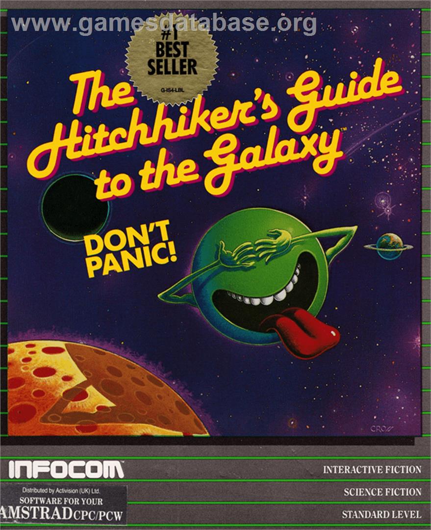 Hitch Hiker's Guide to the Galaxy - Amstrad CPC - Artwork - Box