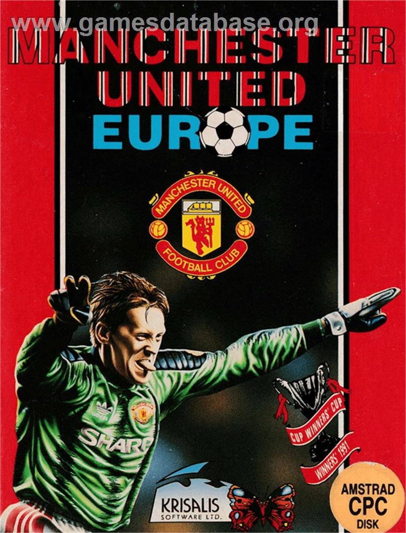 Manchester United Europe - Amstrad CPC - Artwork - Box