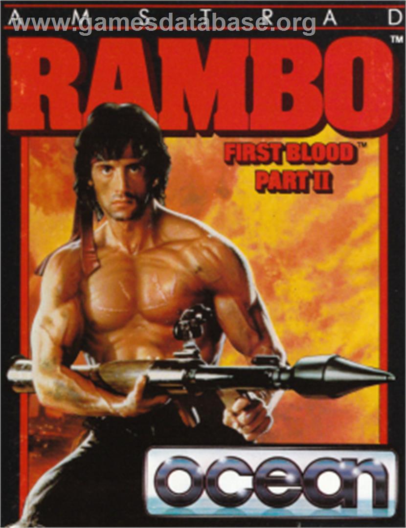 Rambo: First Blood Part 2 - Amstrad CPC - Artwork - Box