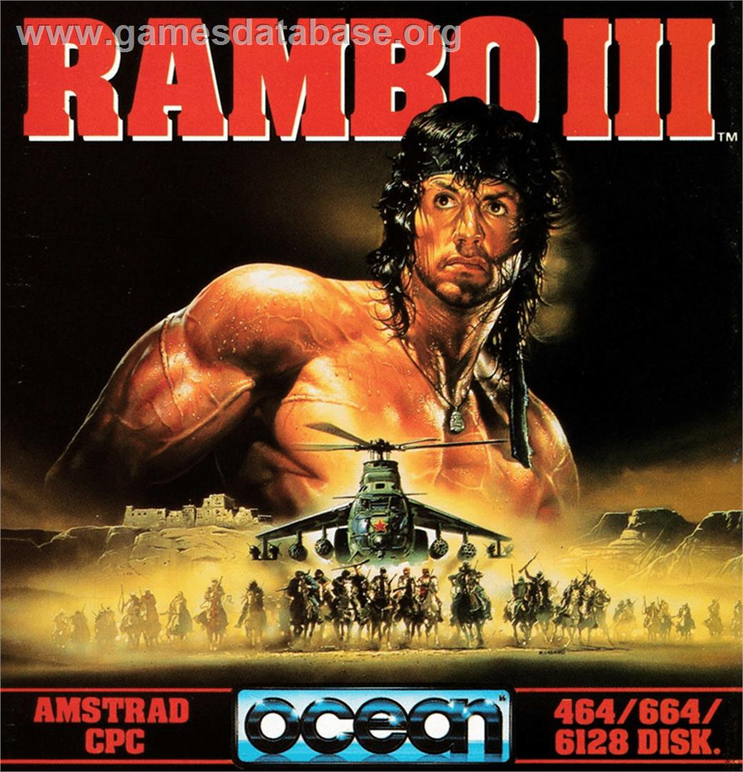Rambo III - Amstrad CPC - Artwork - Box