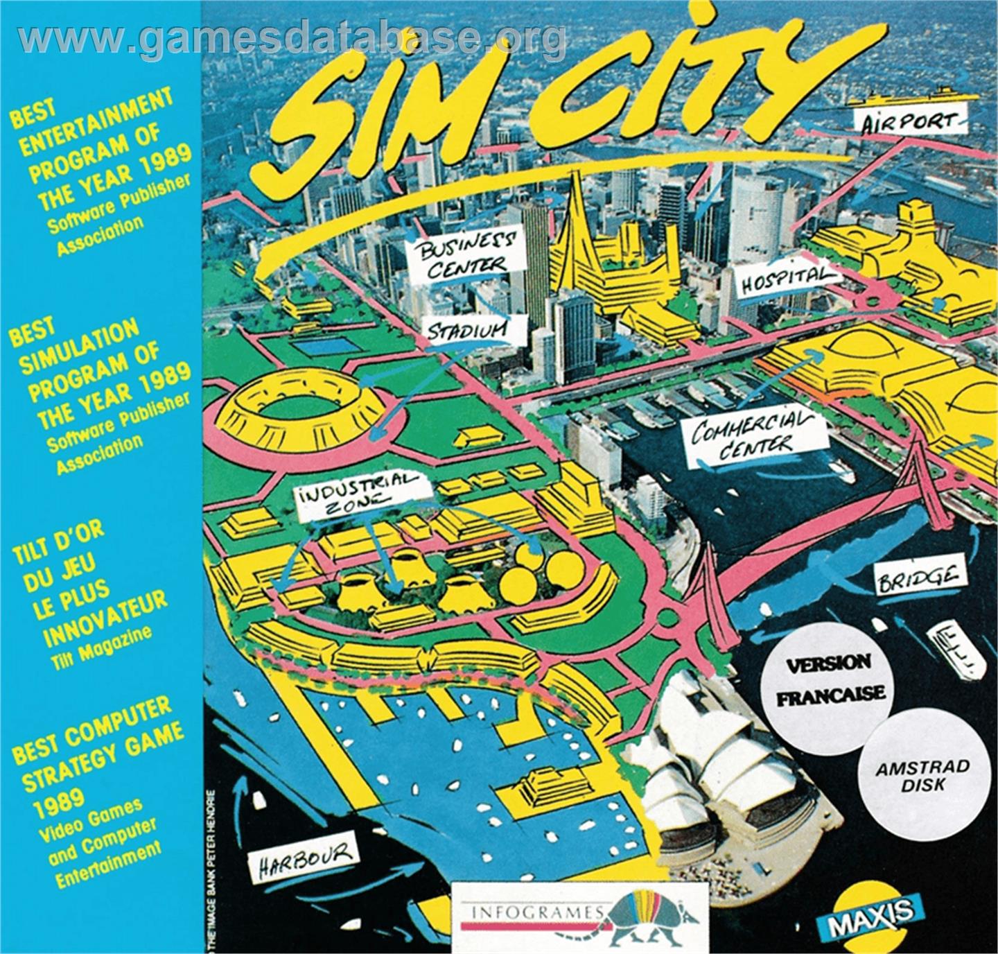 Sim City - Amstrad CPC - Artwork - Box