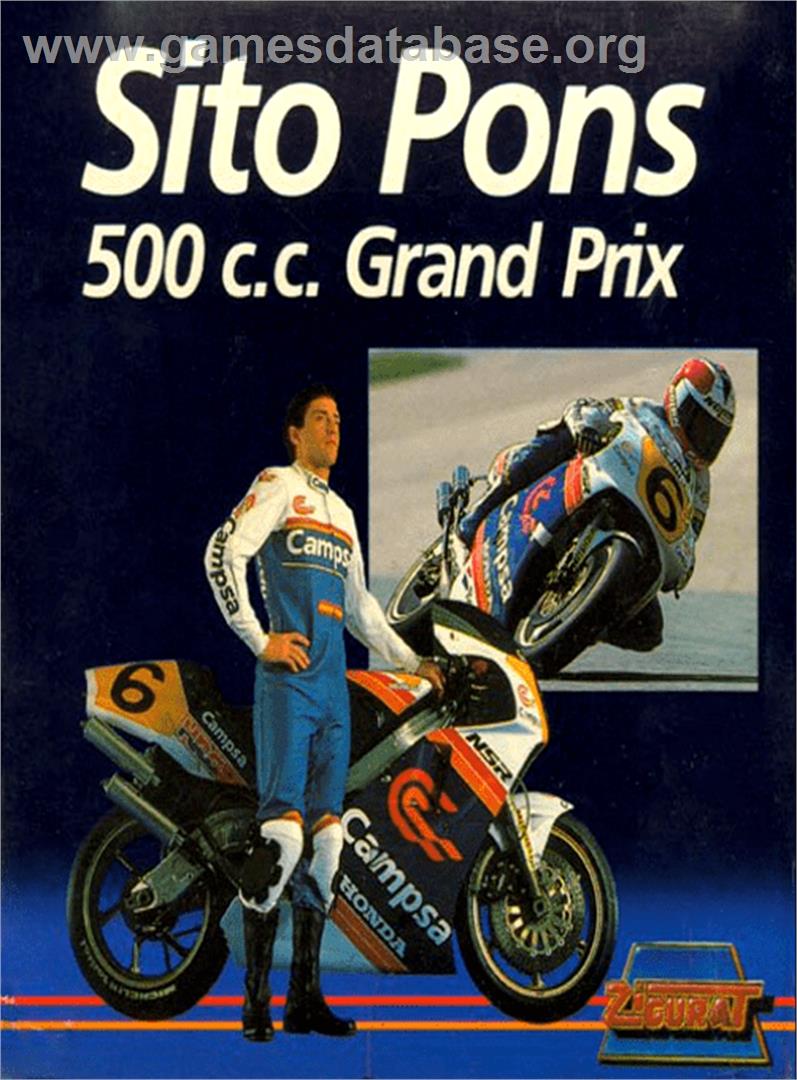 Sito Pons 500cc Grand Prix - Amstrad CPC - Artwork - Box