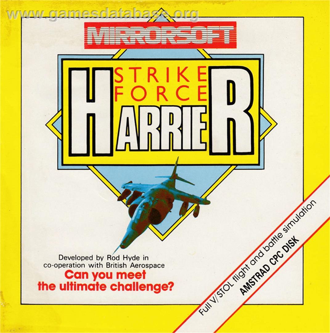 Strike Force Harrier - Amstrad CPC - Artwork - Box