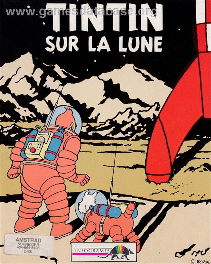 Tintin on the Moon - Amstrad CPC - Artwork - Box