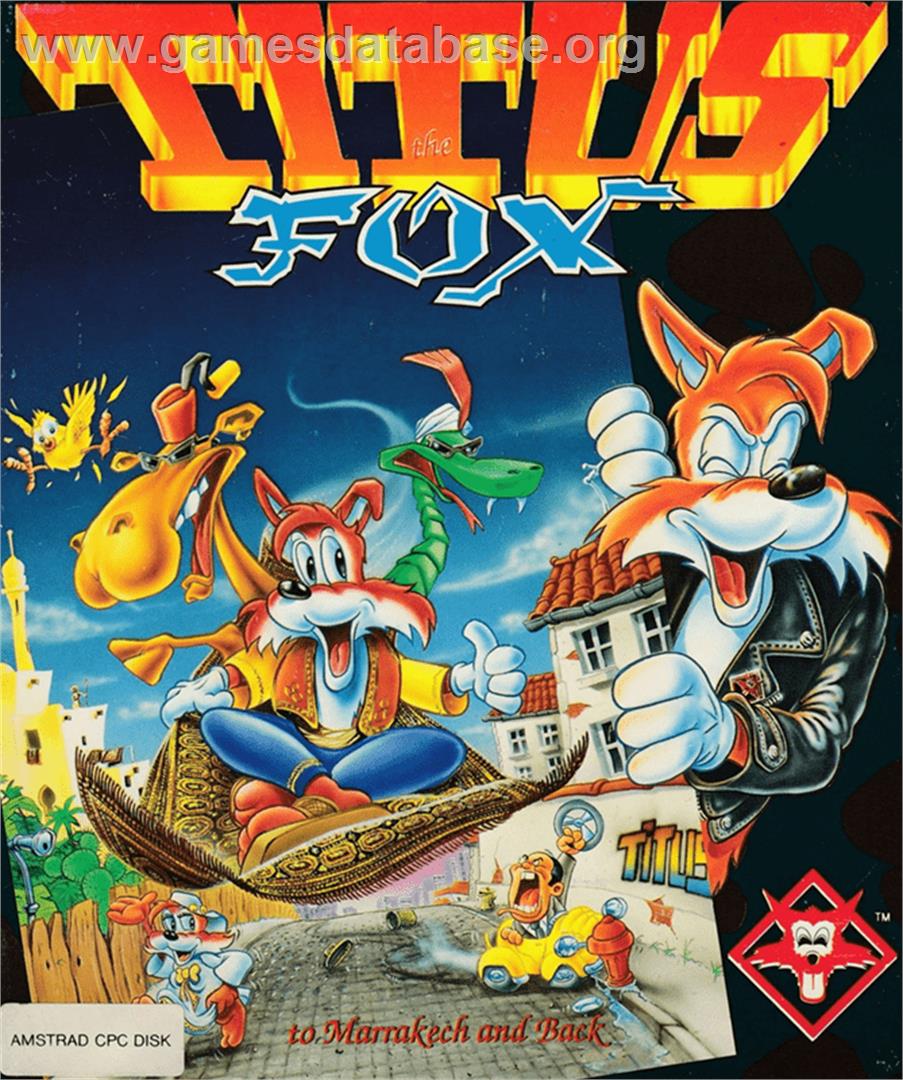 Titus the Fox: To Marrakech and Back - Amstrad CPC - Artwork - Box