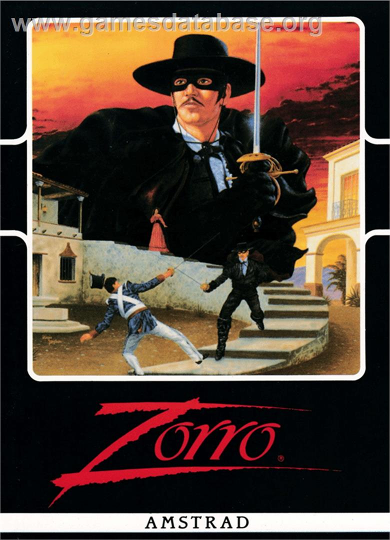Zorro - Amstrad CPC - Artwork - Box