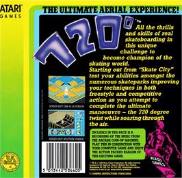 Box back cover for 720 Degrees on the Amstrad CPC.