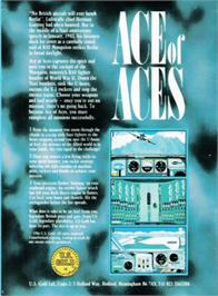 Box back cover for Ace of Aces on the Amstrad CPC.