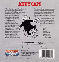 Box back cover for Andy Capp on the Amstrad CPC.