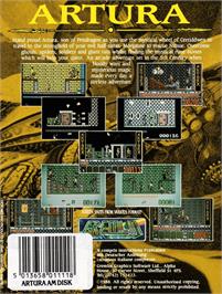 Box back cover for Artura on the Amstrad CPC.