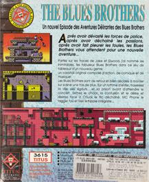 Box back cover for Blues Brothers on the Amstrad CPC.