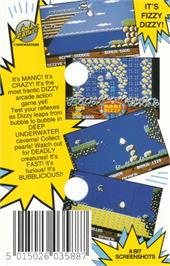 Box back cover for Bubble Dizzy on the Amstrad CPC.