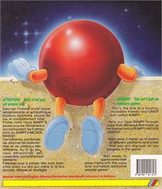 Box back cover for Bumpy's Arcade Fantasy on the Amstrad CPC.