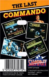 Box back cover for Comando Tracer on the Amstrad CPC.