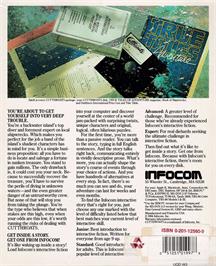 Box back cover for Cutthroats on the Amstrad CPC.