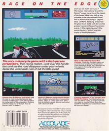 Box back cover for Cycles: International Grand Prix Racing on the Amstrad CPC.
