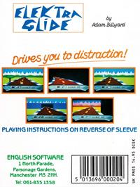 Box back cover for Elektraglide on the Amstrad CPC.