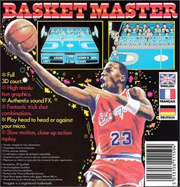 Box back cover for Fernando Martin Basket Master on the Amstrad CPC.