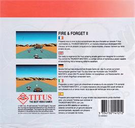 Box back cover for Fire and Forget 2: The Death Convoy on the Amstrad CPC.