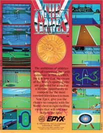 Box back cover for Games: Summer Edition on the Amstrad CPC.