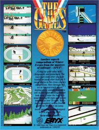 Box back cover for Games: Winter Edition on the Amstrad CPC.
