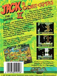 Box back cover for Jack the Nipper 2: Coconut Capers on the Amstrad CPC.