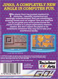 Box back cover for Jinks on the Amstrad CPC.