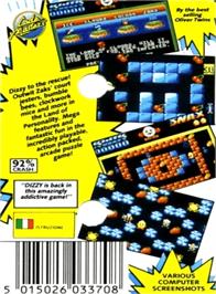 Box back cover for Kwik Snax on the Amstrad CPC.