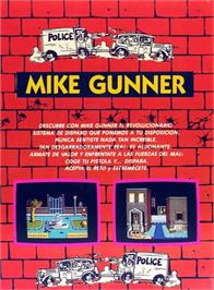 Box back cover for Mike Gunner on the Amstrad CPC.