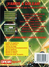 Box back cover for Mundial de Fútbol on the Amstrad CPC.