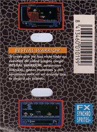 Box back cover for Ninja Warriors, The on the Amstrad CPC.