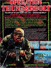 Box back cover for Operation Thunderbolt on the Amstrad CPC.