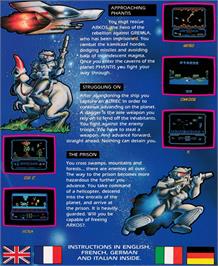 Box back cover for Phantis on the Amstrad CPC.