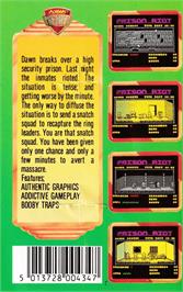 Box back cover for Prison Riot on the Amstrad CPC.