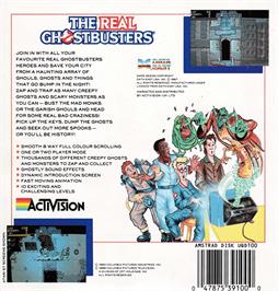 Box back cover for Real Ghostbusters, The on the Amstrad CPC.