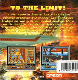 Box back cover for Rescate En El Golfo on the Amstrad CPC.