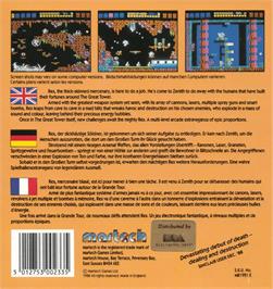 Box back cover for Rex on the Amstrad CPC.