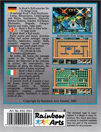 Box back cover for Rock 'n Roll on the Amstrad CPC.