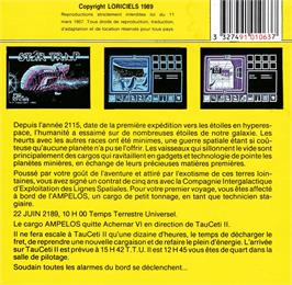 Box back cover for Star Trap on the Amstrad CPC.