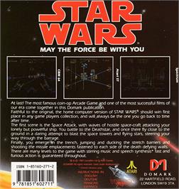 Box back cover for Star Wars on the Amstrad CPC.