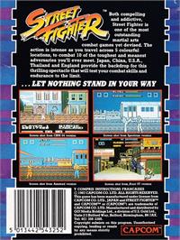 Box back cover for Street Fighter on the Amstrad CPC.