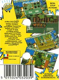 Box back cover for Super Tank Simulator on the Amstrad CPC.